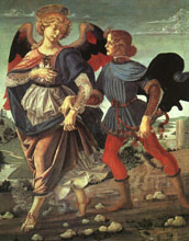 Andrea Verrocchio, Tobiasz i anioł ,1480, National Gallery, Londyn